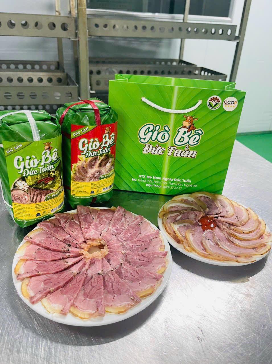 Giò Bê Đức Tuấn - điểm sáng cho sản phẩm OCOP xứ Nghệ Giò Bê Đức Tuấn - điểm sáng cho sản phẩm OCOP xứ Nghệ