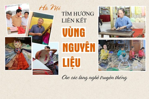 Hà Nội: Tìm hướng liên kết vùng nguyên liệu cho các làng nghề truyền thống