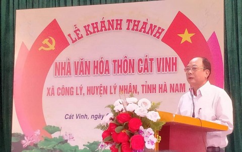 xa cong lyhuyen ly nhan ha nam khanh thanh nha van hoa thon cat vinh