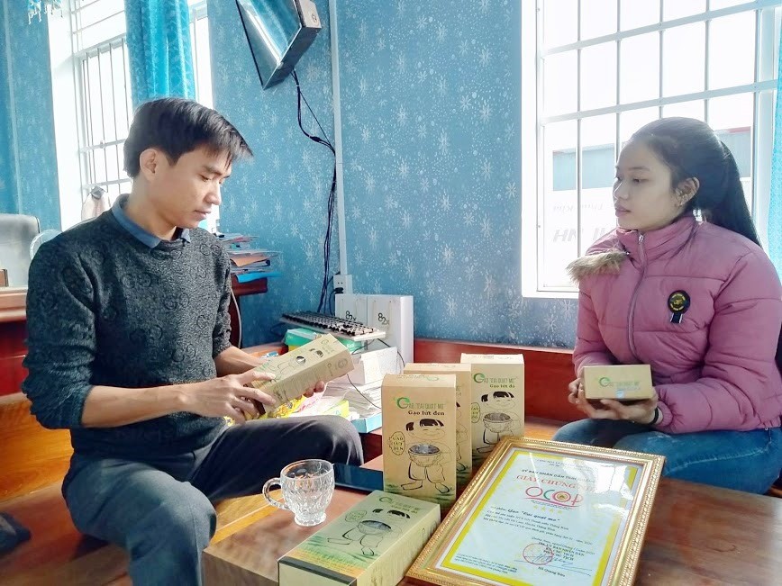 Gạo “Cái quạt mo” đã được UBND tỉnh Quảng Nam công nhận là sản phẩm OCOP đạt chuẩn 4 sao. Gạo “Cái quạt mo” đã được UBND tỉnh Quảng Nam công nhận là sản phẩm OCOP đạt chuẩn 4 sao.