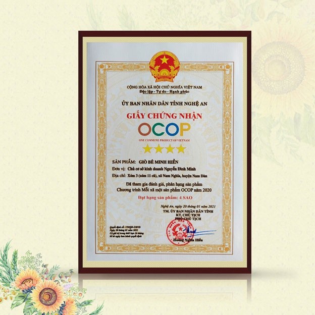 Giò bê Minh Hiền - Sản phẩm OCOP 4 sao Giò bê Minh Hiền - Sản phẩm OCOP 4 sao