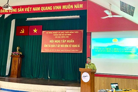 thanh pho ho chi minh tap huan pho bien van ban quy pham phap luat lien quan den hoat dong quan ly gay nuoi dong vat hoang da