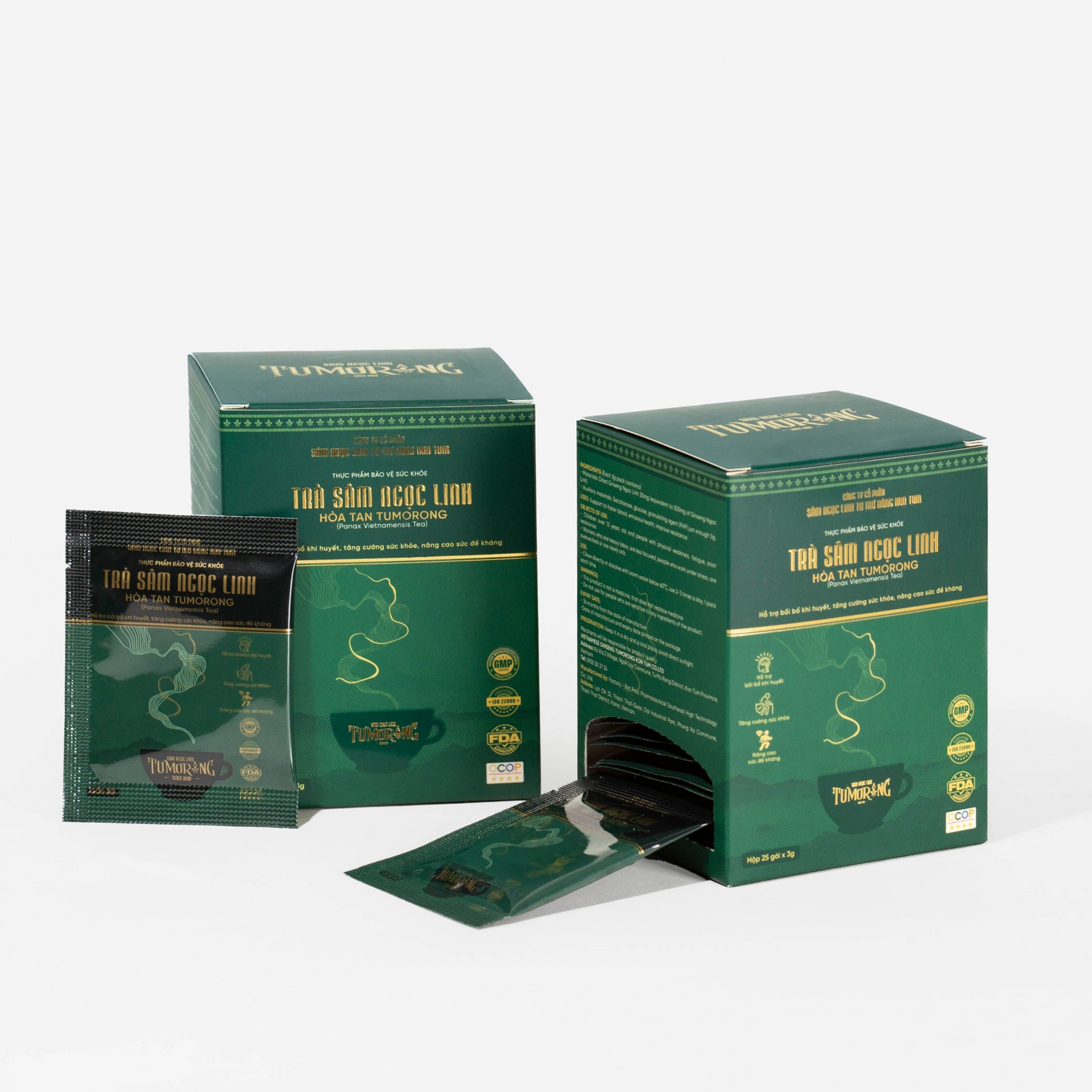 Trà sâm Ngọc Linh hòa tan Tu Mơ Rông và nước chiết xuất sâm Ngọc Linh đều được công nhận là sản phẩm OCOP 4 sao. Trà sâm Ngọc Linh hòa tan Tu Mơ Rông và nước chiết xuất sâm Ngọc Linh đều được công nhận là sản phẩm OCOP 4 sao.