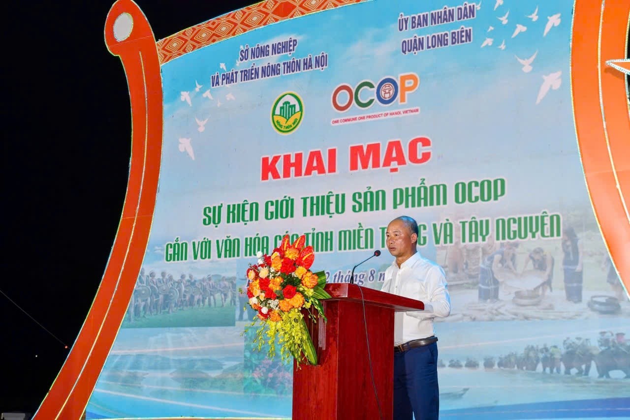 Phó Giám đốc Sở NN&PTNT Hà Nội Nguyễn Đình Hoa phát biểu  tại sự kiệnTây Nguyên