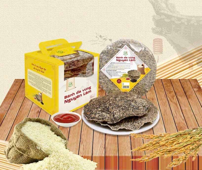 Sản phẩm Bánh đa vừng Nguyên LâmHTX sản xuất thương mại và dịch vụ Nguyên Lâm, thôn Tân Giang, xã Kỳ Giang, huyện Kỳ Anh. Sản phẩm Bánh đa vừng Nguyên LâmHTX sản xuất thương mại và dịch vụ Nguyên Lâm, thôn Tân Giang, xã Kỳ Giang, huyện Kỳ Anh.