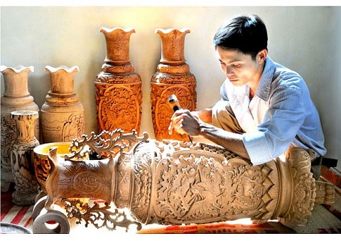 san pham lang nghe go van ha cat canh nho tham gia chuong trinh ocop