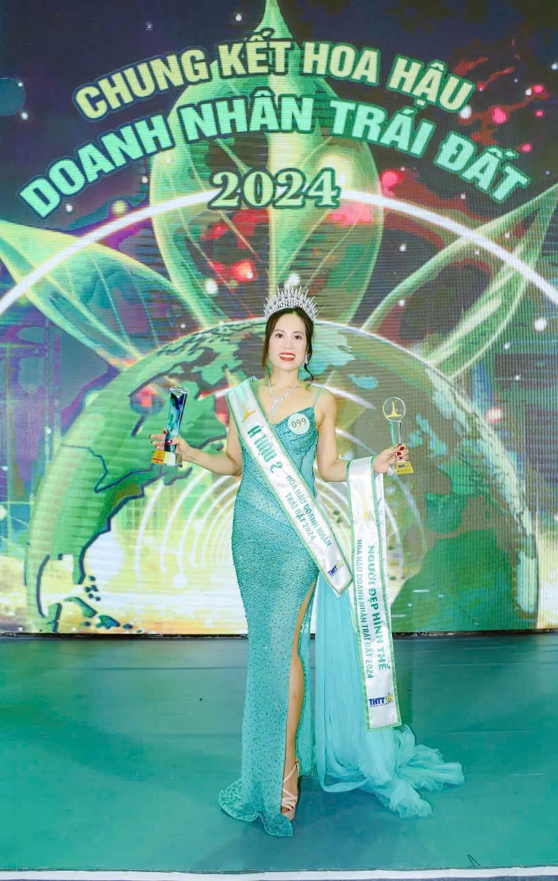 Nguyễn Thị Thúy Hằng tỏa sáng tại cuộc thi Hoa hậu Doanh nhân Trái đất 2024