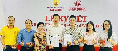 banh keo bao minh xuat khau lo hang dau tien sang thi truong bac my