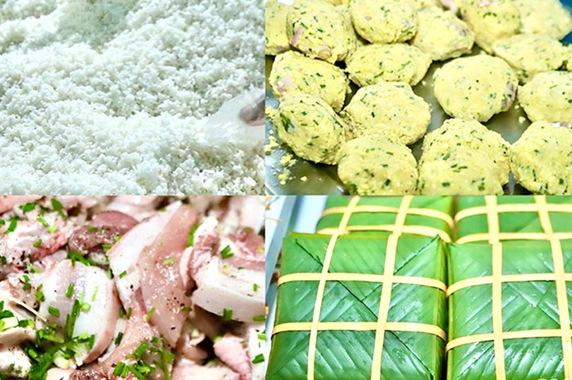 Nguyên liệu sản xuất bánh chưng xanh được tuyển chọn kỹ càng