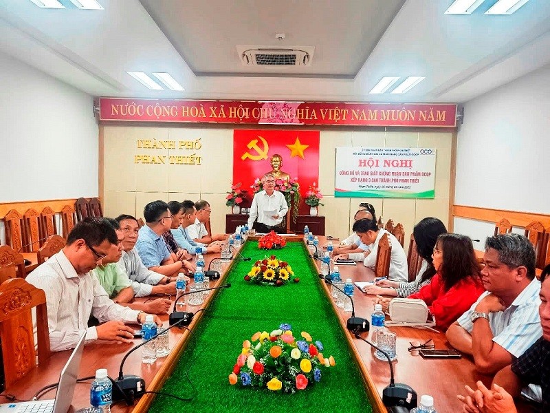 Ông Lê Văn Chơn - Phó Chủ tịch UBND TP. Phan Thiết phát biểu.