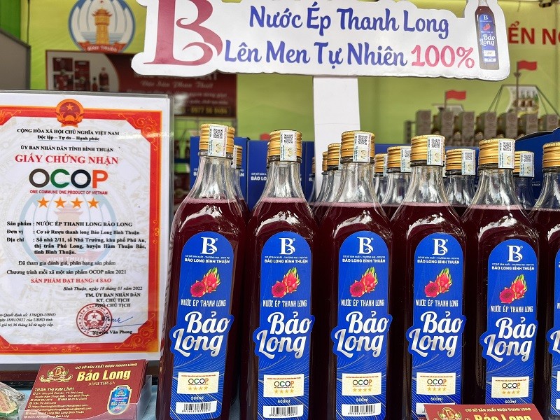 Binh Thuan aims to export OCOP products processed from dragon fruit