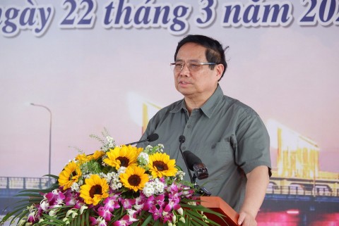 thu tuong chinh phu pham minh chinh tham du khanh thanh cong trinh dap dang phu phong