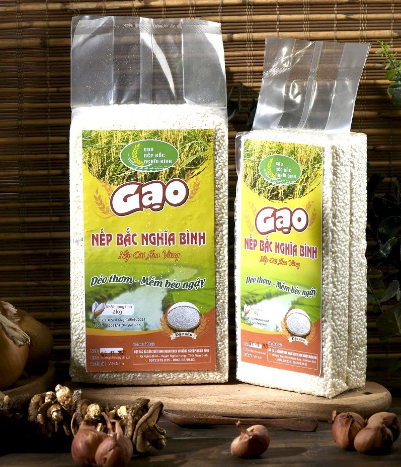 Gạo nếp Bắc Nghĩa Bình khẳng định thương hiệu trên thị trường