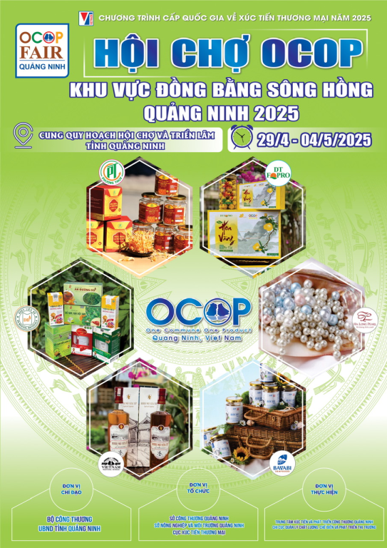 Hội chợ OCOP khu vực Đồng bằng sông Hồng Quảng Ninh 2025 thu hút 250 gian hàng