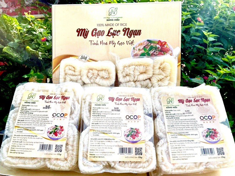 Mỳ gạo Lục Ngạn sản phẩm OCOP 4 sao