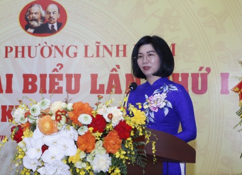 dai hoi dai bieu dang bo phuong linh nam lan thu i nhiem ky 2025 2030 phat trien thanh mot do thi giau ban sac