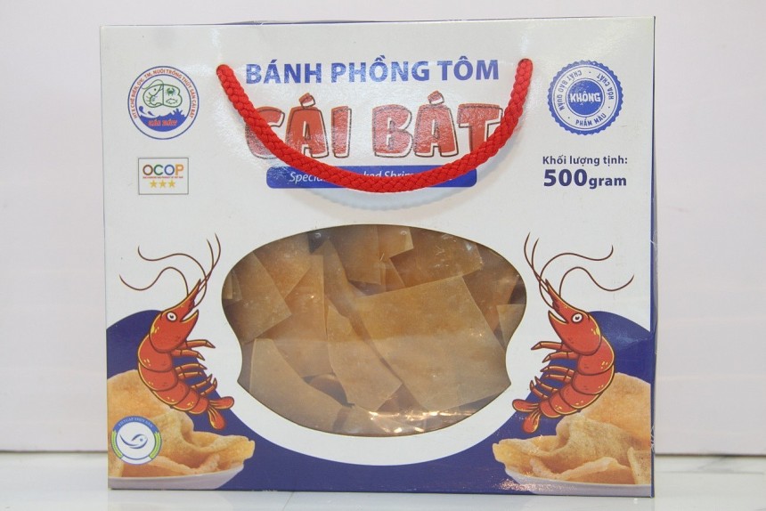 Bánh phòng tôm Cái Bát như một món quà đến từ thiên nhiên vùng đất Mũi.