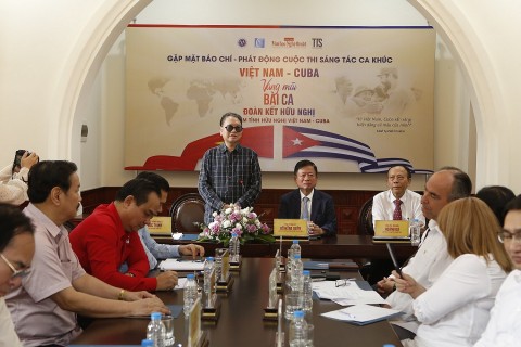 phat dong cuoc thi sang tac ca khuc viet nam cuba vang mai bai ca huu nghi