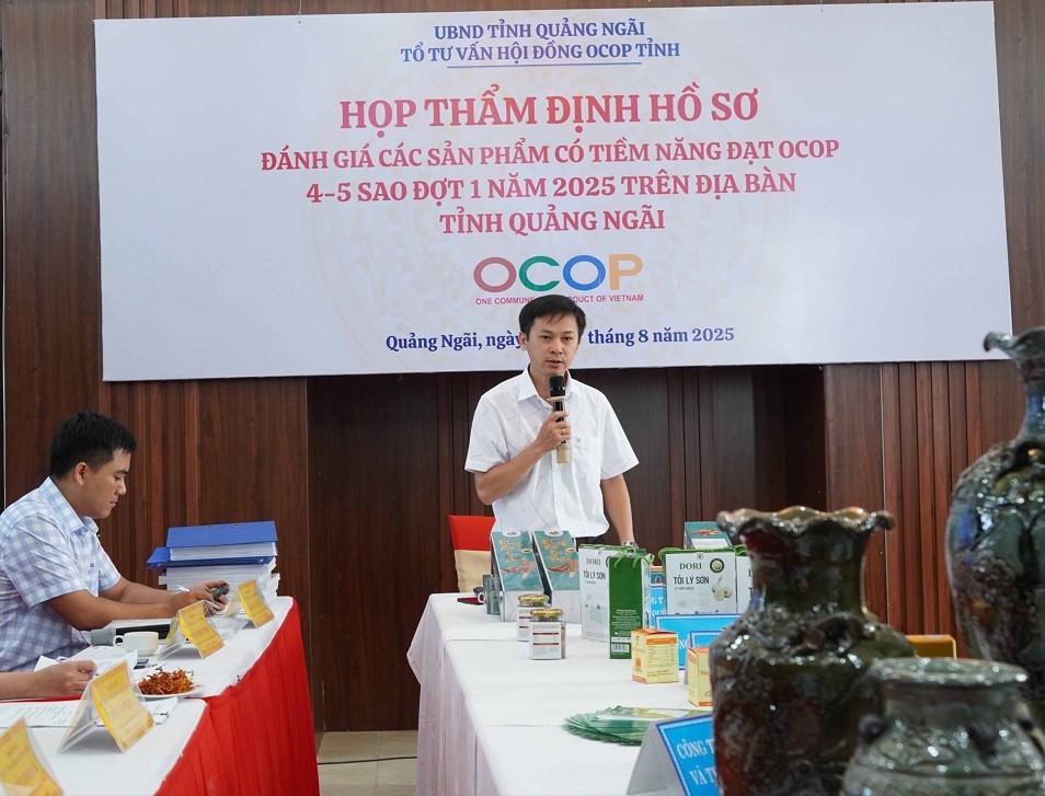 Đánh giá các sản phẩm có tiềm năng đạt OCOP 4 – 5 sao - Báo và Phát thanh, Truyền hình Quảng Ngãi Đánh giá các sản phẩm có tiềm năng đạt OCOP 4 – 5 sao - Báo và Phát thanh, Truyền hình Quảng Ngãi