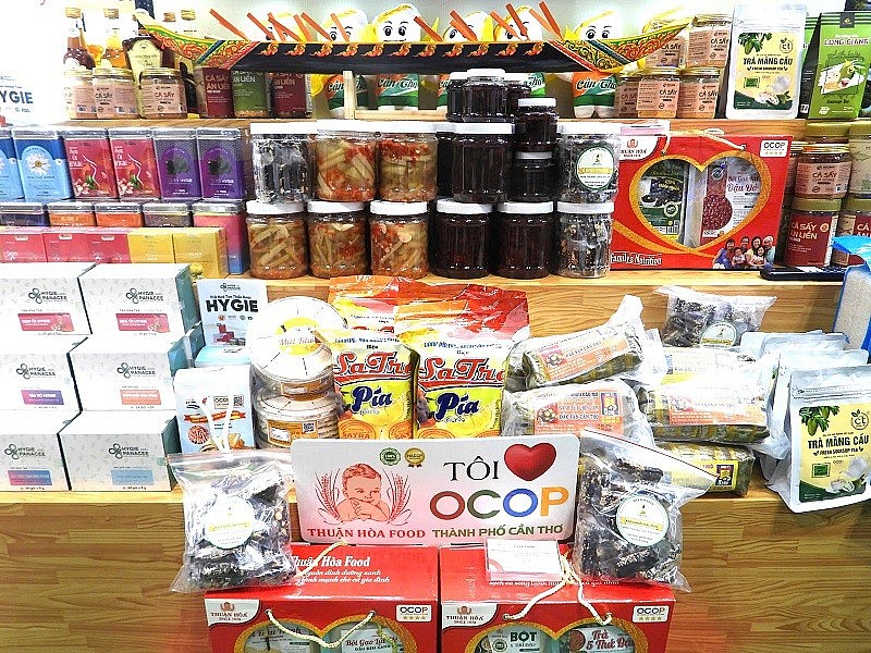 Không gian trưng bày, quảng bá sản phẩm OCOP đặc trưng của TP. Cần Thơ