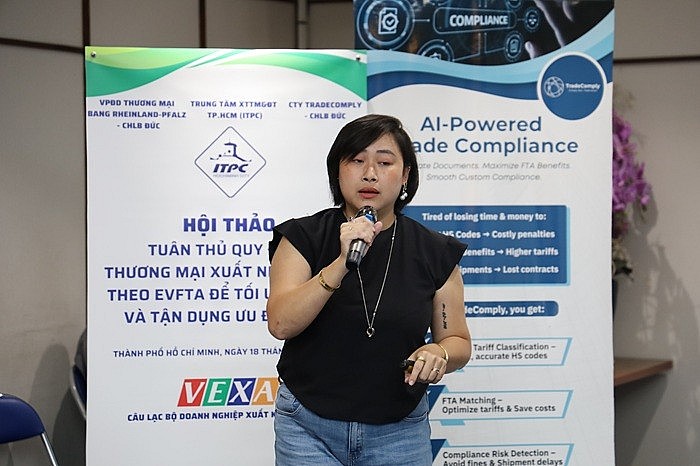 Để thành công tại thị trường châu Âu nói chung và Đức nói riêng, Bà Phan Thụy My, Trưởng Văn phòng đại diện Thương mại bang Rheinland-Pfalz (Đức) tại Việt Nam cho rằng, doanh nghiệp nên chủ động tìm hiểu thông tin, tìm kiếm hỗ trợ từ các tổ chức chuyên nghiệp