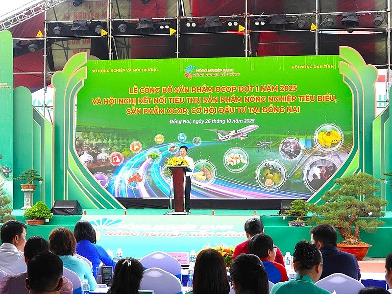 Lễ công bố sản phẩm OCOP đợt 1 năm 2025 và Hội nghị Kết nối tiêu thụ sản phẩm nông nghiệp tiêu biểu, sản phẩm OCOP và cơ hội đầu tư tại Đồng Nai  Lễ công bố sản phẩm OCOP đợt 1 năm 2025 và Hội nghị Kết nối tiêu thụ sản phẩm nông nghiệp tiêu biểu, sản phẩm OCOP và cơ hội đầu tư tại Đồng Nai