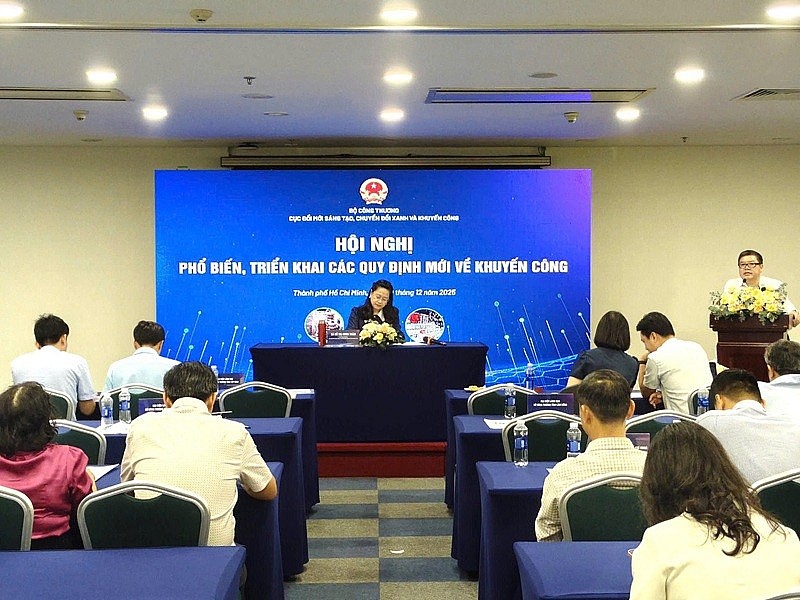 Toàn cảnh Hội nghị phổ biến, triển khai các quy định mới về khuyến công ngày 10/12, tại TP. HCM