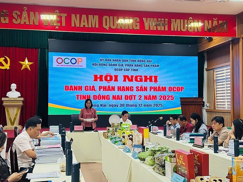 Toàn cảnh Hội nghị đánh giá, phân hạng sản phẩm OCOP tỉnh Đồng Nai đợt 2 năm 2025