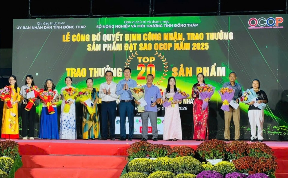 Nhiều doanh nghiệp, HTX có sản phẩm O.COP được khen thưởng, tôn vinh năm 2025