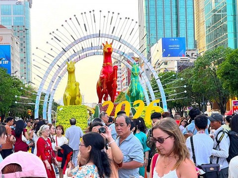 duong hoa nguyen hue thu hut hang trieu luot khach tham quan trong dip tet