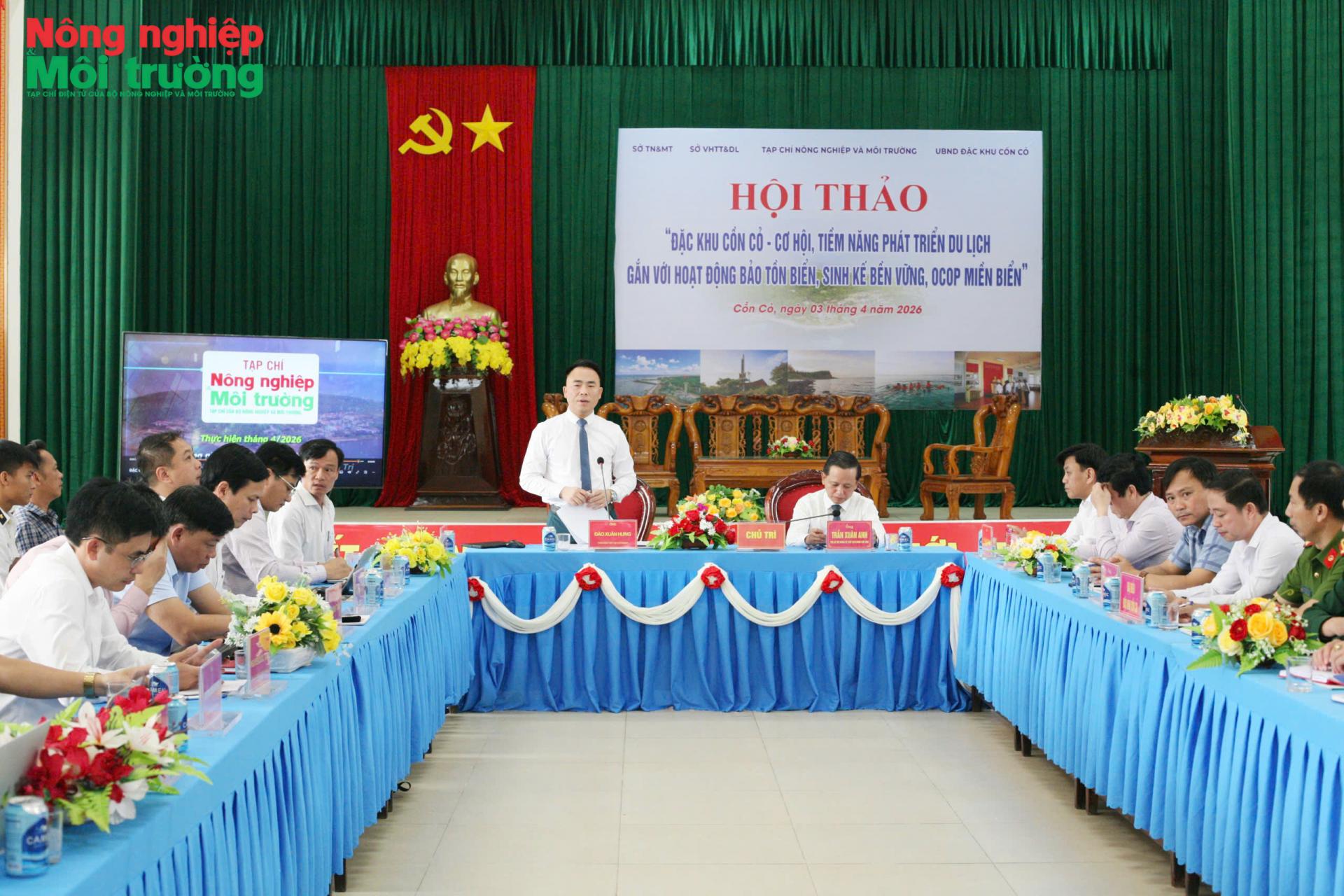 Hội thảo “Đặc khu Cồn Cỏ – Cơ hội, tiềm năng phát triển du lịch gắn với bảo tồn biển, sinh kế bền vững, OCOP miền biển” thu hút sự tham gia của đông đảo nhà quản lý, chuyên gia và doanh nghiệp
