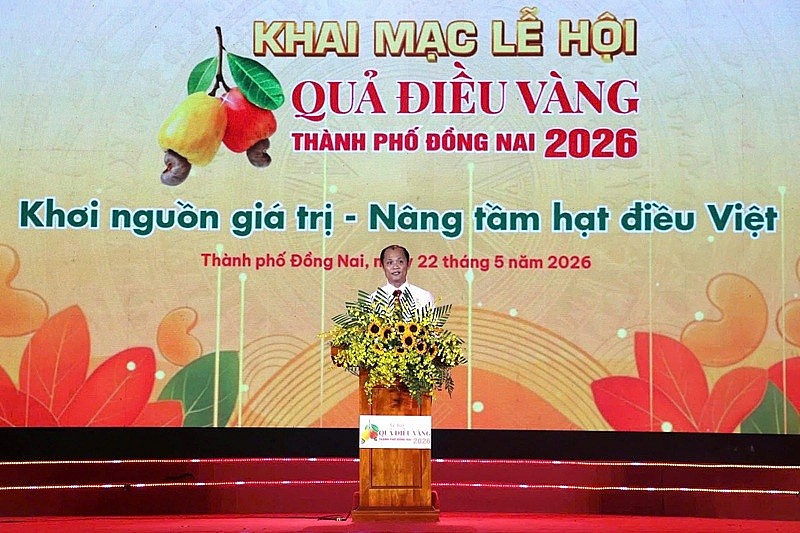 Ông Nguyễn Tuấn Anh, Phó Chủ tịch UBND TP. Đồng Nai nhấn mạnh, giai đoạn 2026 - 2030, địa phương định vị ngành điều như một hệ sinh thái đa giá trị