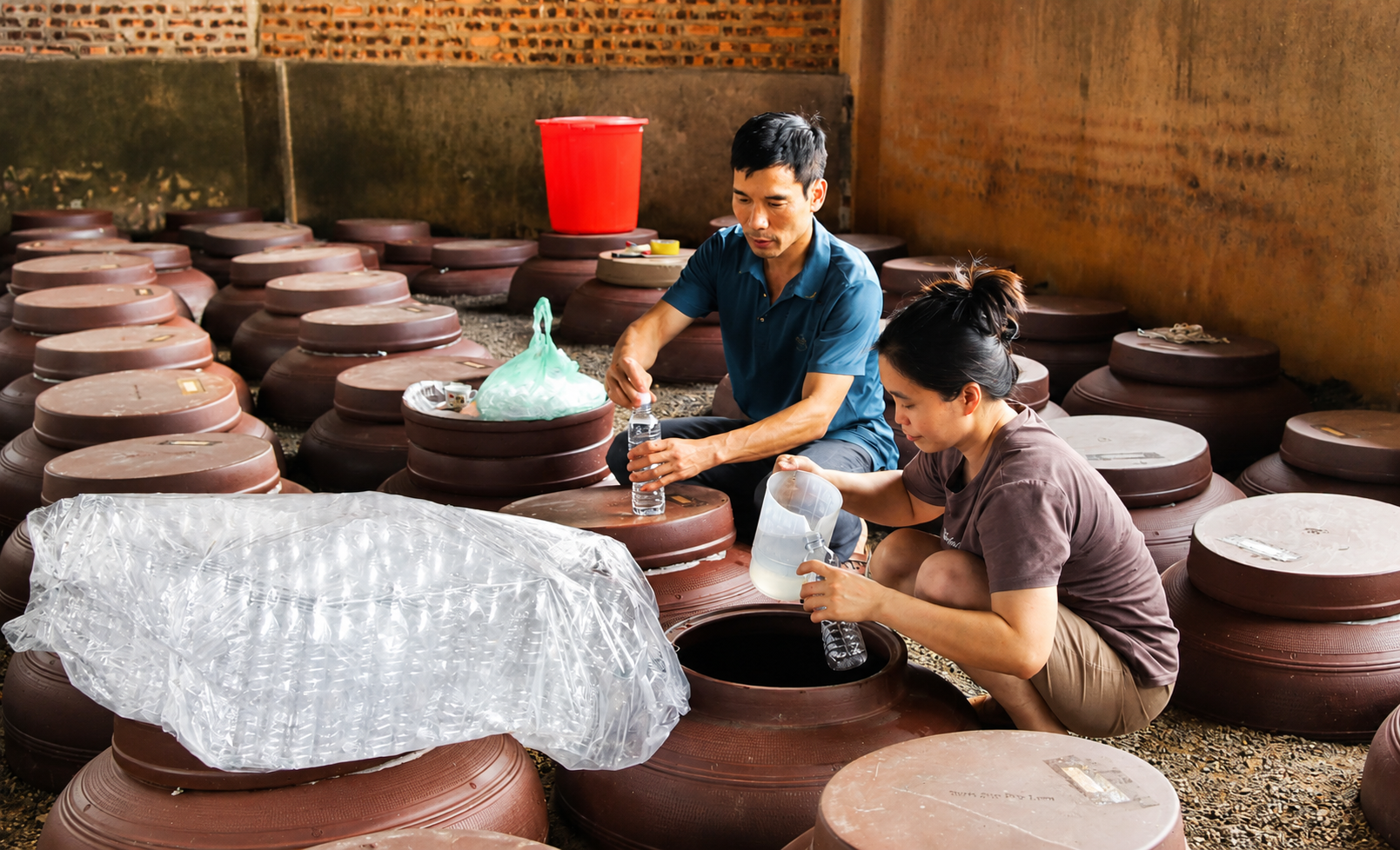 Nhờ tham gia Chương trình OCOP, sản phẩm rượu nếp cái hoa vàng của gia đình anh Nguyễn Văn Đức ngày càng được nhiều người tiêu dùng biết đến.
