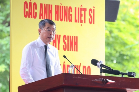 phat bieu cua thu tuong le minh hung tai le trien khai tim kiem quy tap hai cot liet si tai cong vien le thi rieng