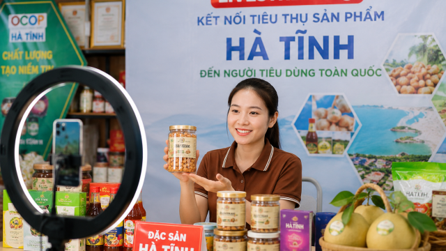 131 sản phẩm OCOP và đặc sản Hà Tĩnh lên triển lãm số, mở rộng cơ hội kết nối thị trường
