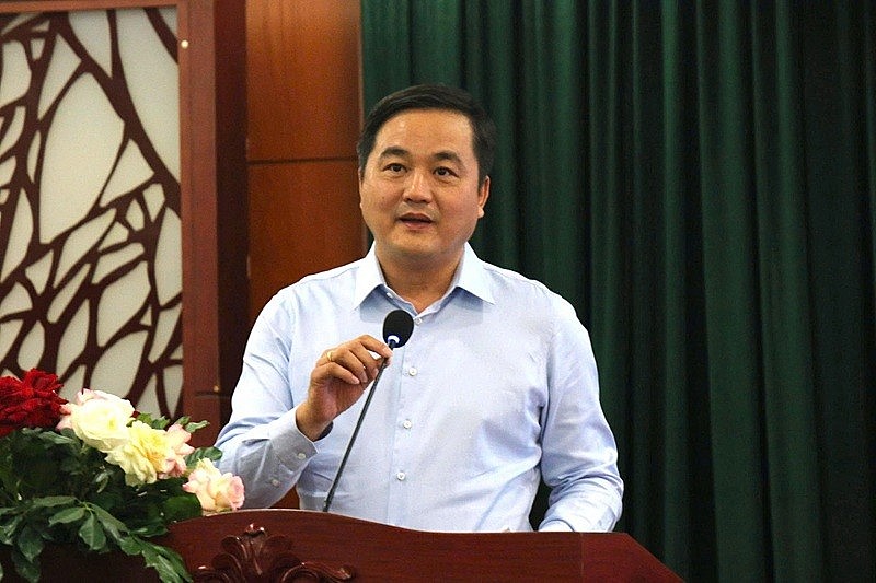Ông Bùi Tá Hoàng Vũ, Giám đốc Sở Công Thương TP. HCM phát biểu tại Hội nghị
