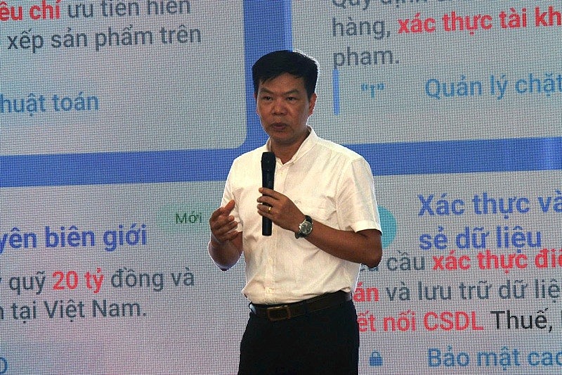 Ông Nguyễn Hữu Tuấn, Giám đốc Trung tâm phát triển Thương mại điện tử và Công nghệ số chia sẻ những điểm đáng chú ý trong Luật Thương mại điện tử 2025