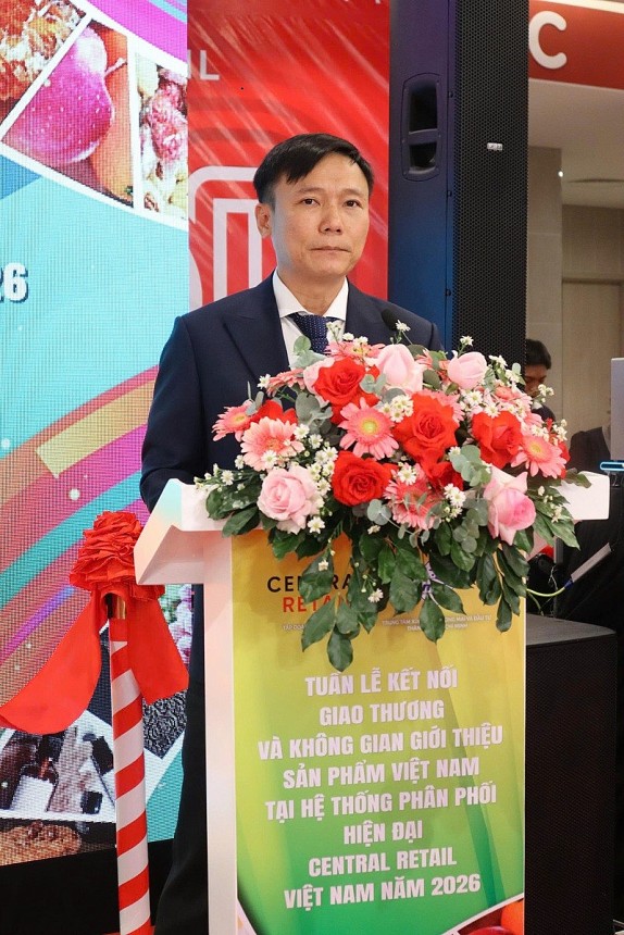 Ông Lê Anh Hoàng, Phó Giám đốc Trung tâm Xúc tiến Thương mại và Đầu tư TP. HCM phát biểu tại lễ khai mạc