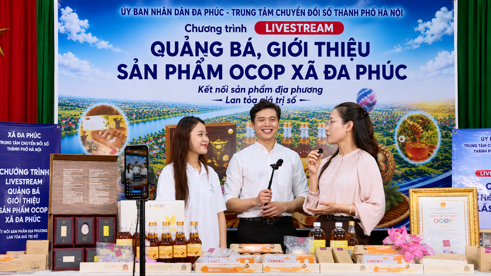 OCOP Hà Nội mở rộng thị trường từ những “gian hàng số”