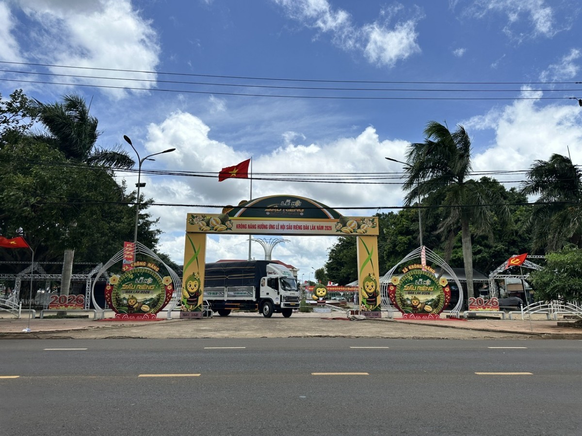 Krông Năng đưa sầu riêng và nông sản đặc trưng đến gần với du khách