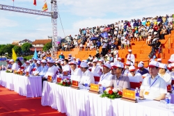 Sôi động Lễ hội đua, bơi thuyền truyền thống trên sông Kiến Giang 2026