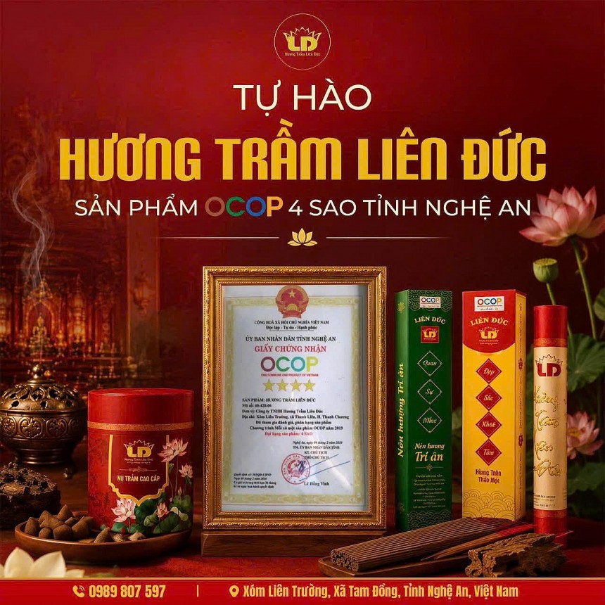 Nhờ nền tảng công nghệ, quy trình bài bản, sản phẩm doanh nghiệp chính thức đạt chuẩn OCOP 4 sao tại tỉnh Nghệ An