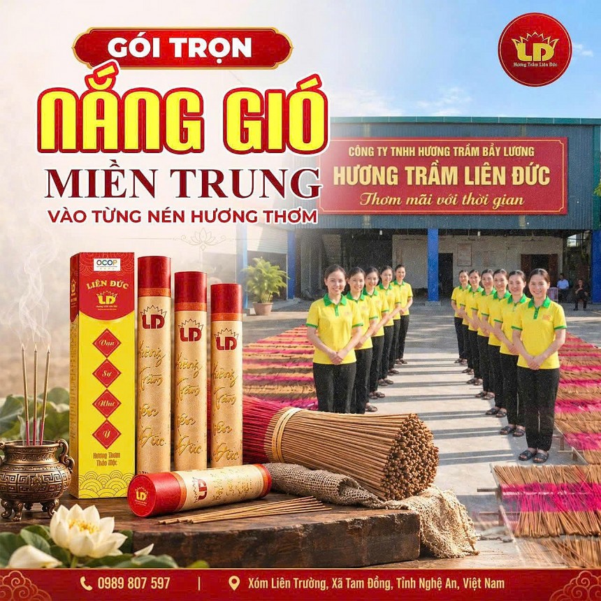 Với Hương Trầm Liên Đức, giá trị một nén hương vẫn phải bắt nguồn từ nguyên liệu, công thức, cái tâm bởi người làm nghề