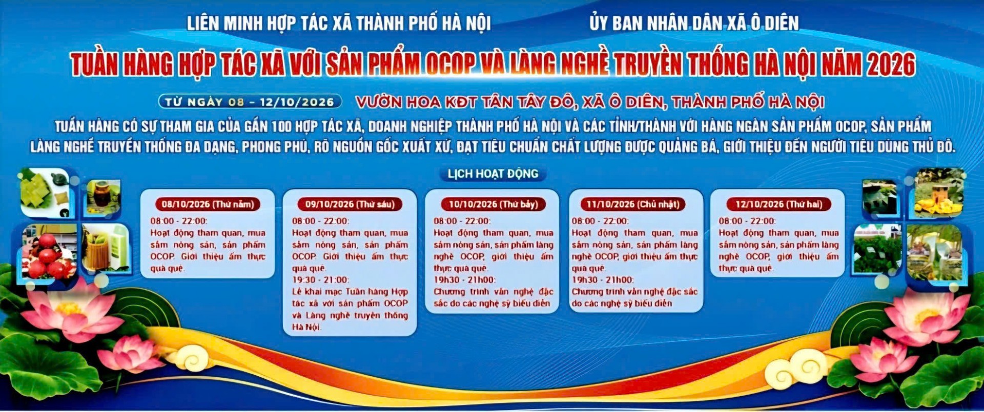 Hà Nội: 100 gian hàng OCOP quy tụ tại xã Ô Diên