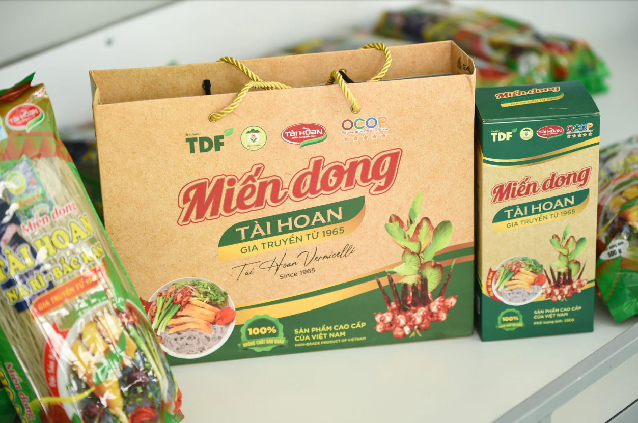 Hành trình 5 sao của miến dong Tài Hoan Hành trình 5 sao của miến dong Tài Hoan