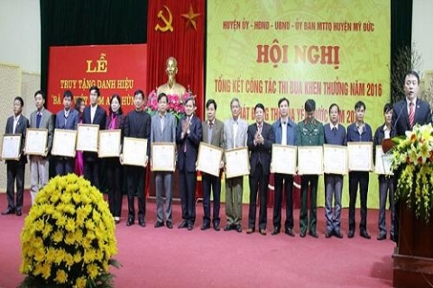 huyen my duc ha noi tong ket thi dua khen thuong nam 2018