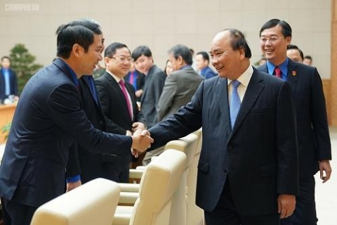 thu tuong chinh phu lam viec voi trung uong doan thanh nien cong san ho chi minh
