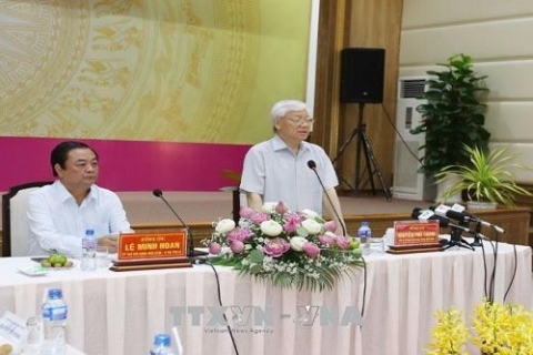 tong bi thu lam viec tai tinh dong thap