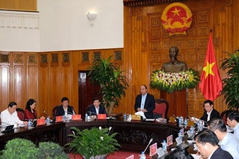 thu tuong chinh phu lam viec voi lanh dao toa an nhan dan toi cao