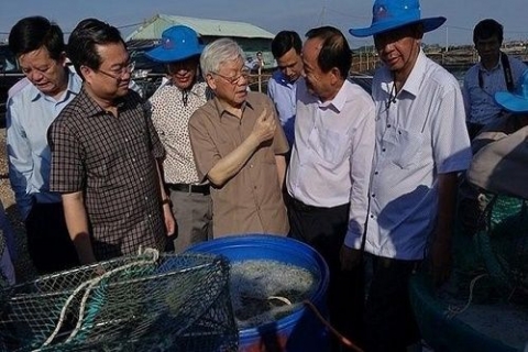 tong bi thu chu tich nuoc nguyen phu trong tham lam viec tai kien giang
